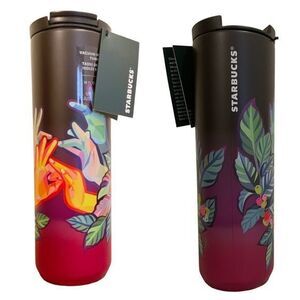 Starbucks 2021 ASL Holiday Ombre Gradient SS Hands Bottle Tumbler